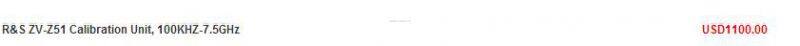 Rohde&Schwarz ZV-Z51 Calibration Unit