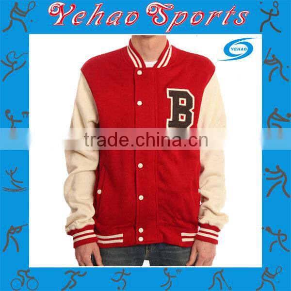 men custom design lettering jacket