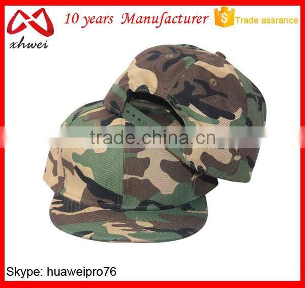 Camo Snapback Caps Wholesale Custom Snapback Hats Cheap Headwear Factory