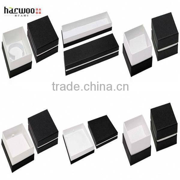 Recycled Cardboard Cufflink Case,Black Jewelry Case