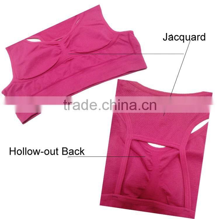 Fashion Factory Designer Hollow-out Back Women Exercise Bra Top