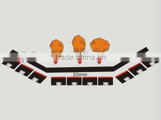Special rubber material impact cradle using in unloading materical
