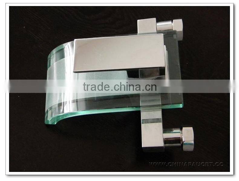 wall mount bathroom faucet(glass bath waterfall tap,waterfall bath mixer)QH0803-1