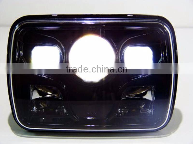 5x7 Rectangular Projector LED Headlight Sealed Beam Replacement with CRE-E Chips for truck motorcycle