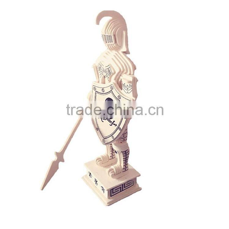 3D puzzle of imperial knight handmade wooden toys