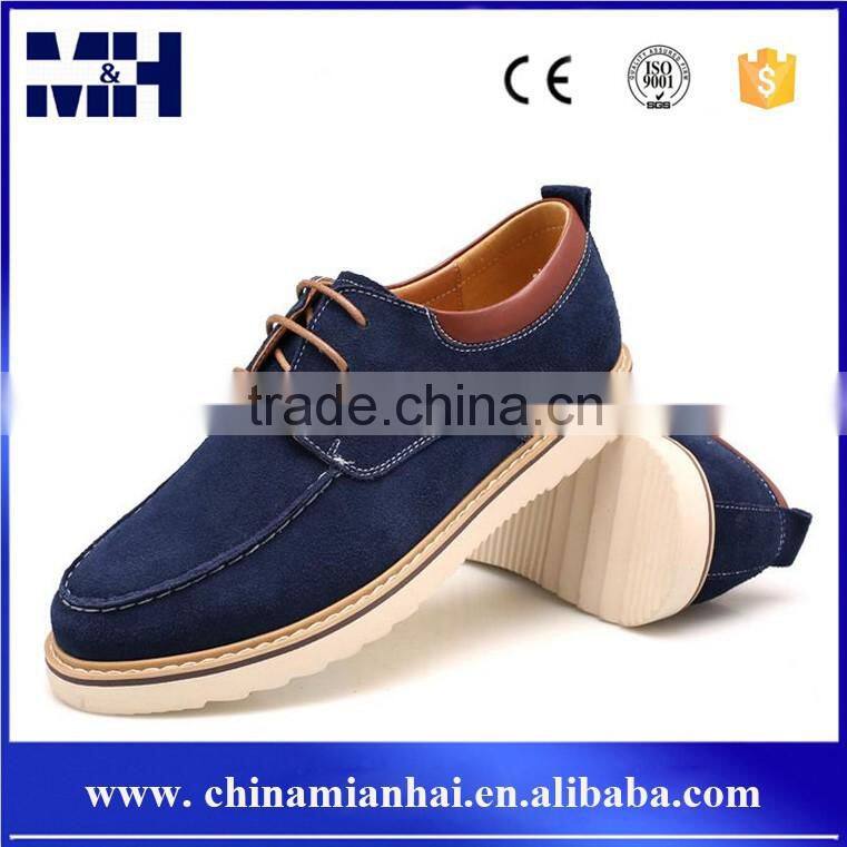 Casual style popular trend leather office men rubber shoe