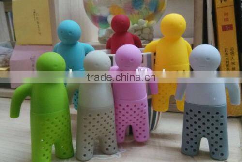 Hot-sale silicone Mr.tea infuser