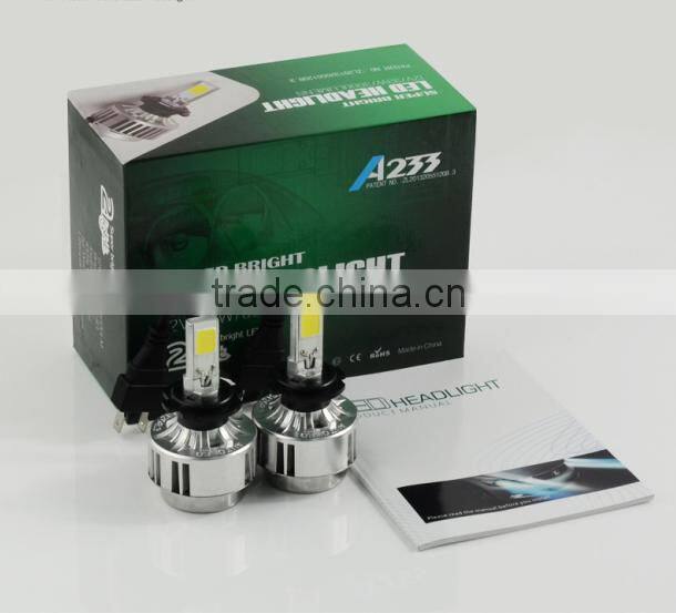 hot sale factory price all in one car led headlight 33W 3000LM hid car lights lamp