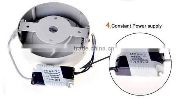 flat led ceiling panel light,round and square