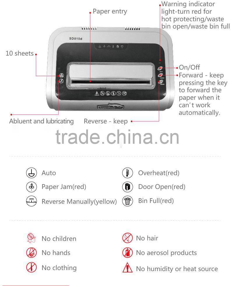 Hopu electric popular silent paper shredder made in China