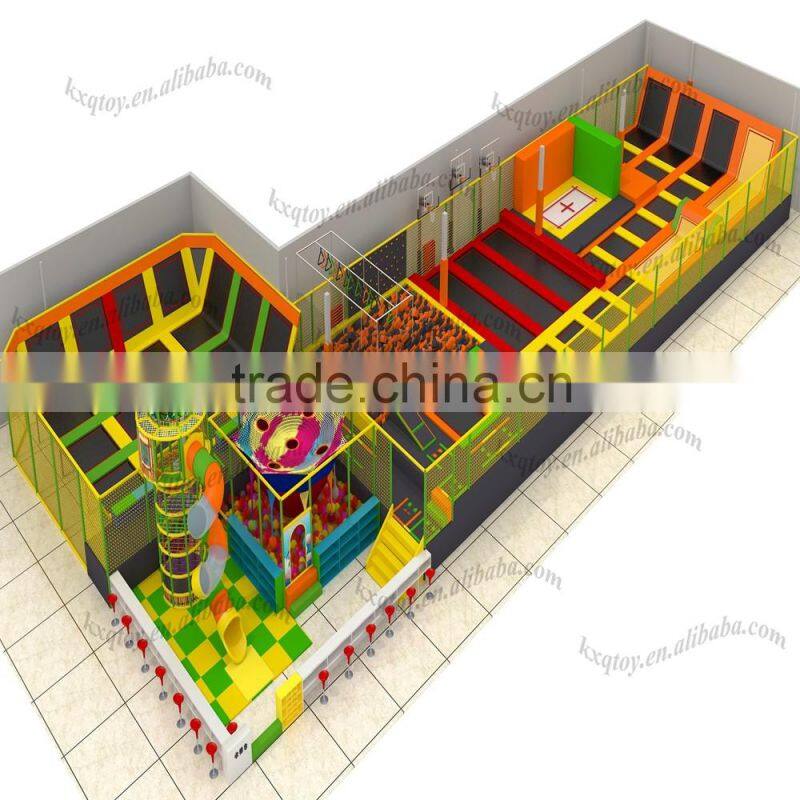 commercialTrampoline Park with Indoor Playground City/Large Size Commercial Funny Indoor Trampoline Amusement Park
