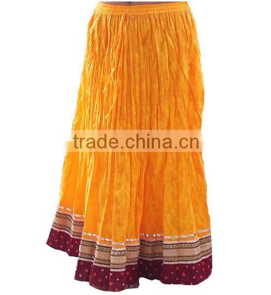 Shop Online Beach Wear Cotton Mini Skirt At JaipurOnline Offering Best Prices