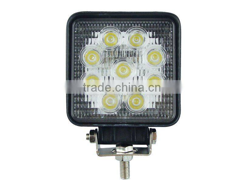 Car accessories 2012 27W square hot car LED work light HML-0727