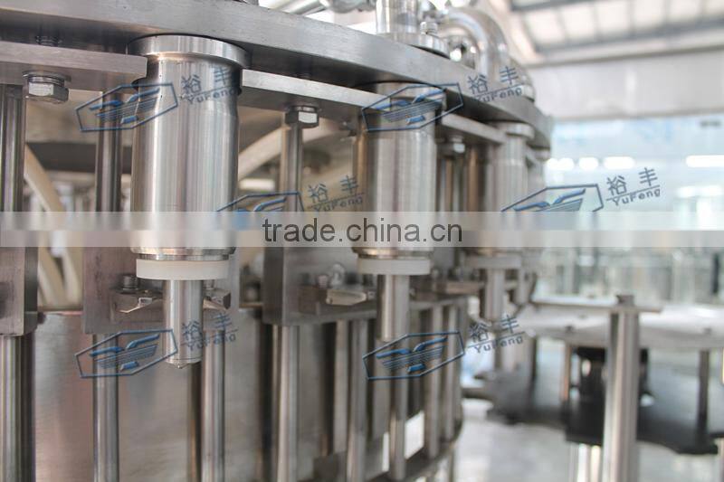 Juice bottling line with aluminum cap