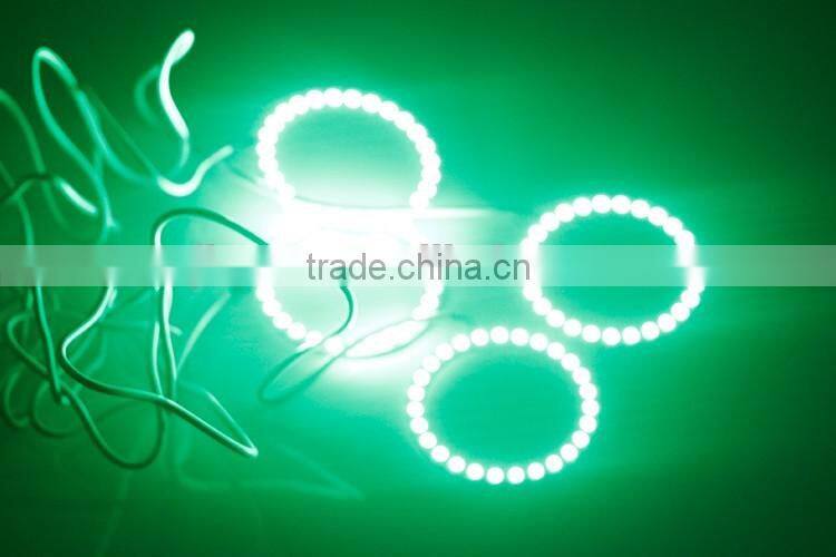 New Products 12v rgb with remote car led light angel eye colors led ccfl halo rings color changing headlight angel eyes kit
