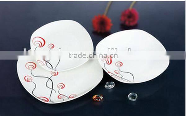 SGS,FDA,Ecofriendly Porcelain square fine dinner sets wholesale giftware