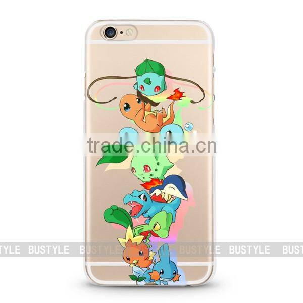 transparent pokemon go phone case cover for i phone 6s pokemon for iphone 7 pokemon for samsung egS7 S5 S6 edge