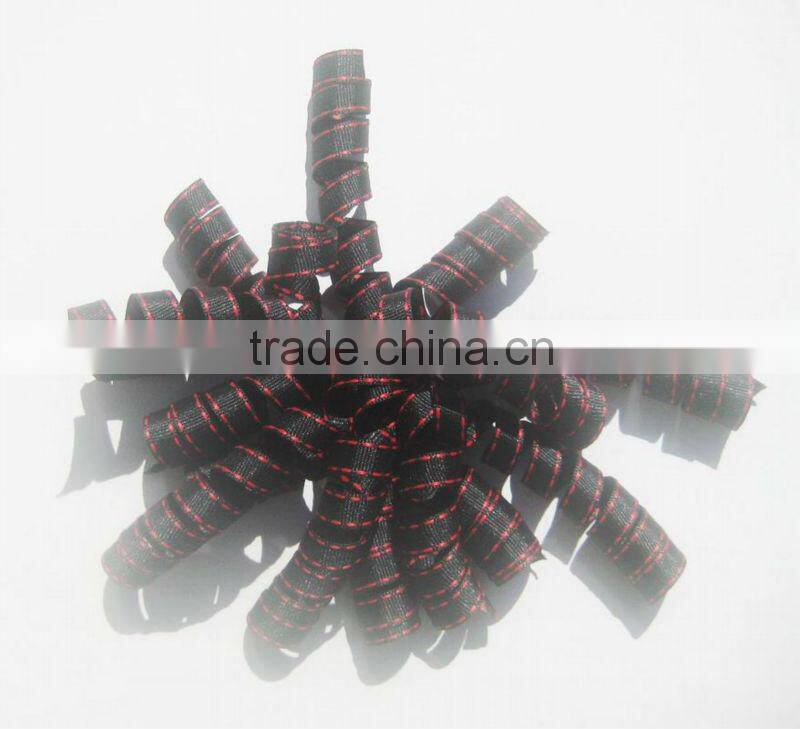 HOT SALE Gold Metallic Mesh Woven Fabric Ribbon Curly Swirls Bow