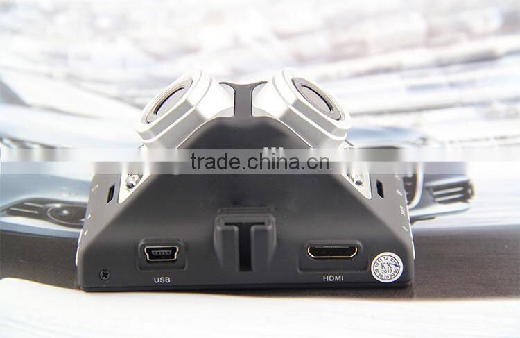 2.7 Inch 1080P Full HD Dual Camera Lens 5.0M Pixel G-Sensor Mini Auto DVR Camera