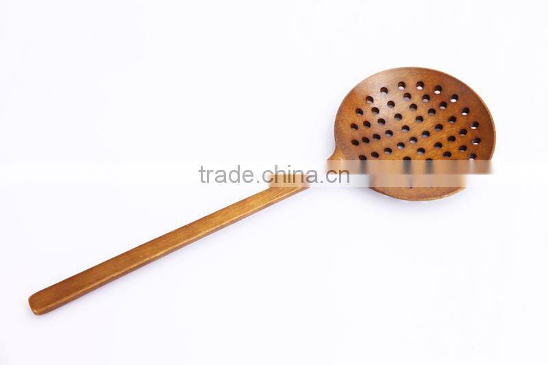 high quality acacia wood utensil set with wooden holder