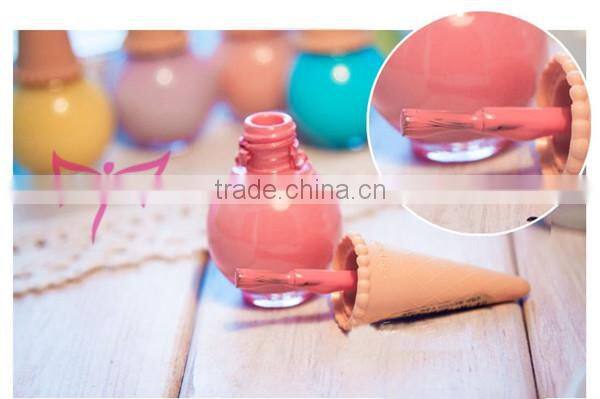 New ice cream nail polish bottle design eco-friend organic nail polish