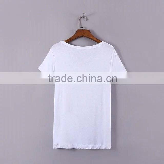 clothing manufacturer pure color sexy v neck clothing
