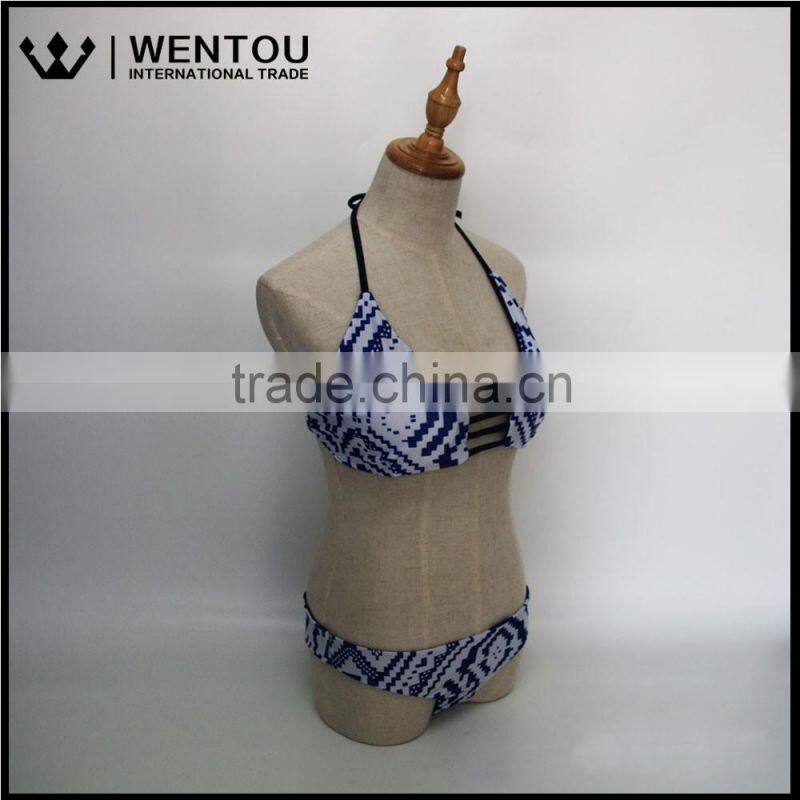 Bandage Push-up Neck Women Sexy Bikini Set Halter Swimwear