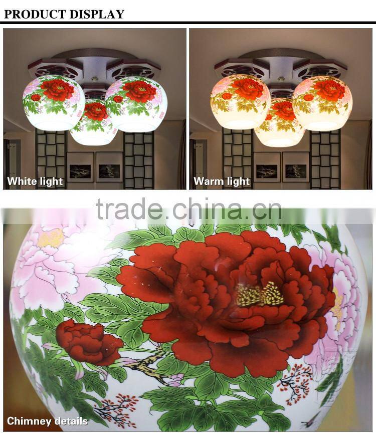 Chinese porcelain hanging lighting ceiling lighting modern