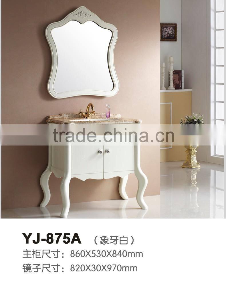 Elegant desigh sanitary ware floor mounted waterproof bathroom vanity