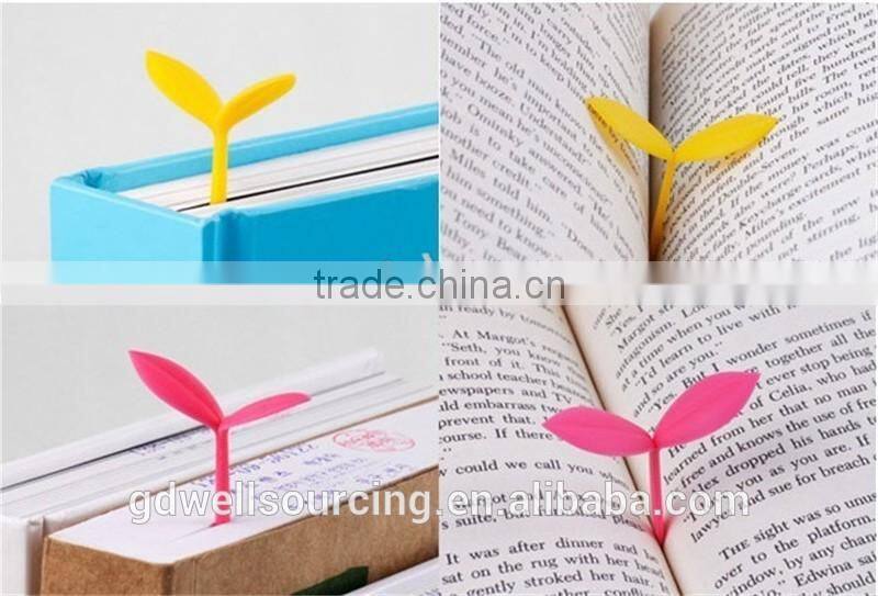 Bookzzicard multi-colored silicone Sprouts bookmark Funny accessories Office School Supplies Bookmarks