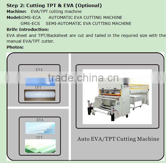 Semi-auto EVA/TPT cutting machine