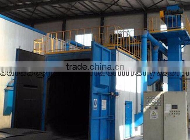 airless shot blasting chamber to clean transformers