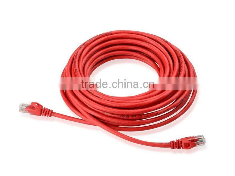 red colour , BC and CCA material unshield patch cord
