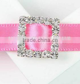 Hot Sale Small Oval Rhinestone Buckles for Ribbon B00600