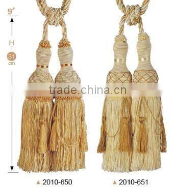 china supplier curtain tassel fringe polyester tassel