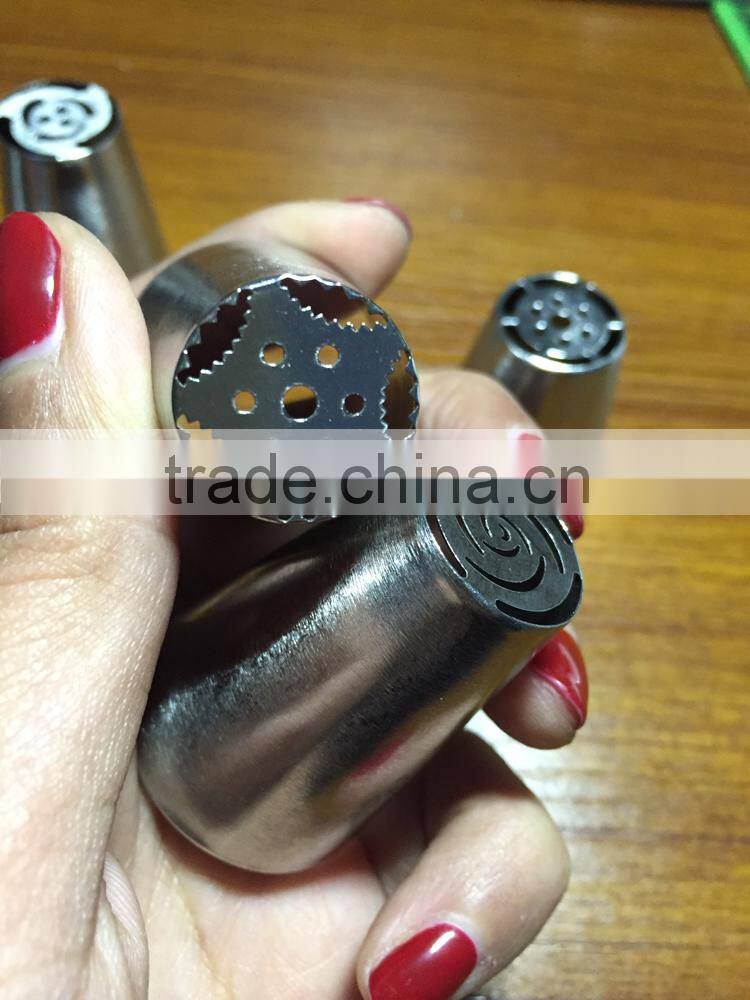 K-sun Baking Utensils high quality russian tulip rose icing piping nozzles set cake decorating