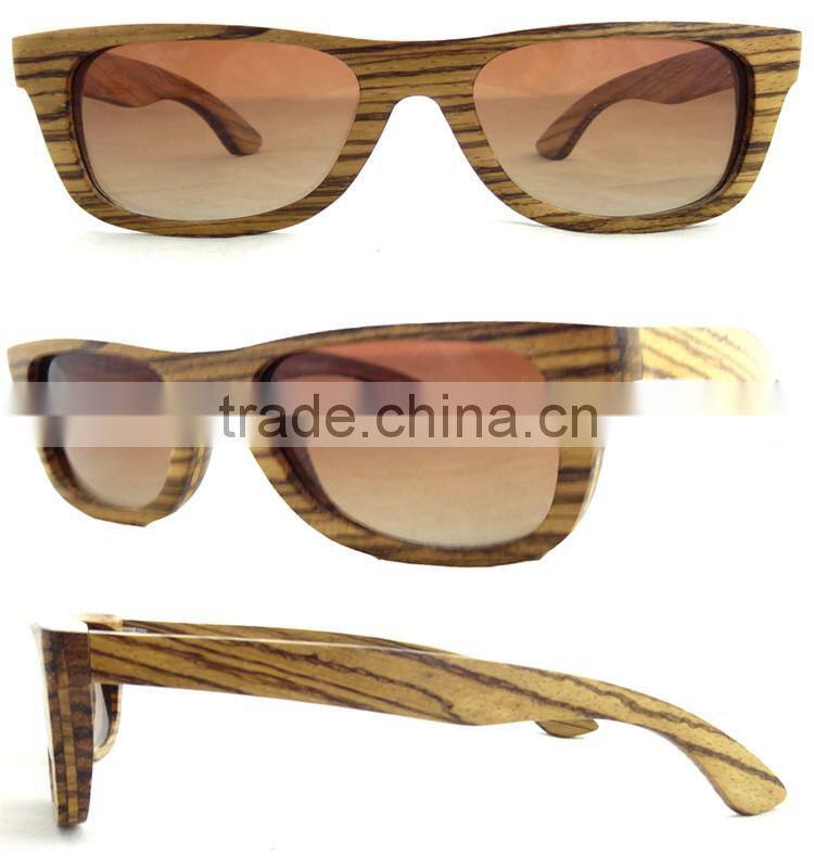Natural Eco-friendiy Zebra Wood Eyeglasses/Polarized Sunglasses