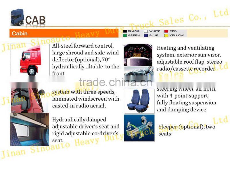 sinotruk heavy duty truck Howo 4x2/6x4/8x4 tractor truck for sale