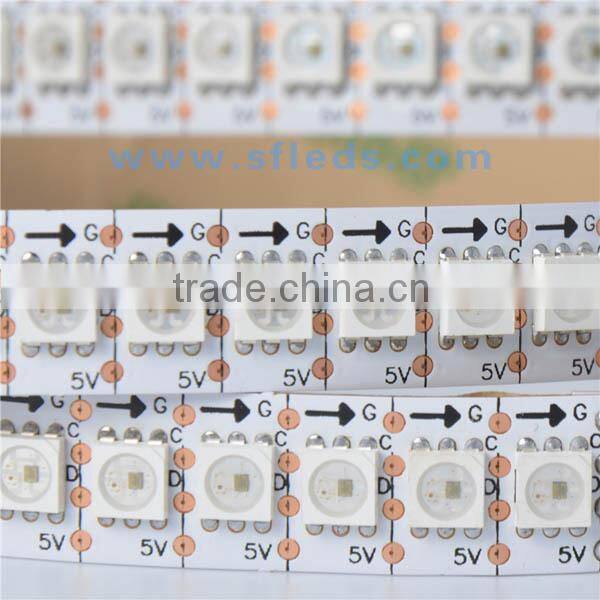 ic ws2811 high density addressable led strip ws2812b rgb led pixel string 144leds/meter with ce rohs approval