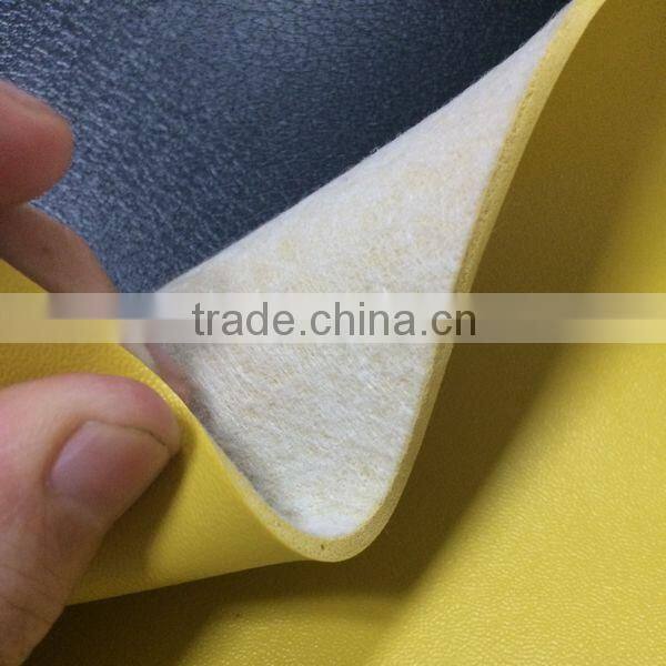 Smooth surface PVC shoe leather with 1.0mm thickness