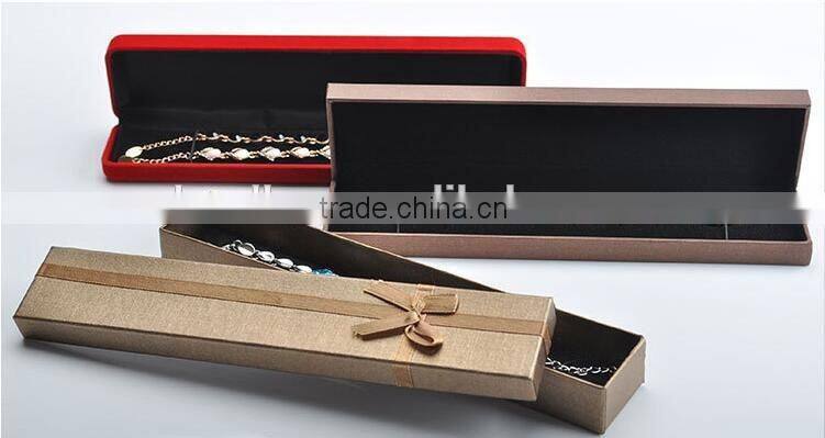 Bronze Color Necklace Case Printed Custom Logo Jewelry Box