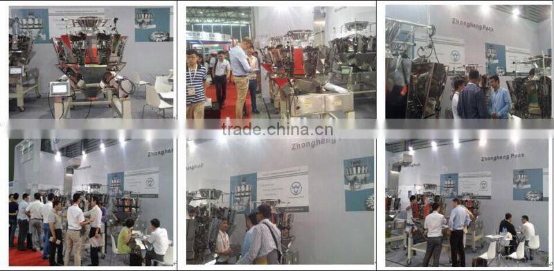 Peanuts packing machine with multihead weigher and vertical packing machine