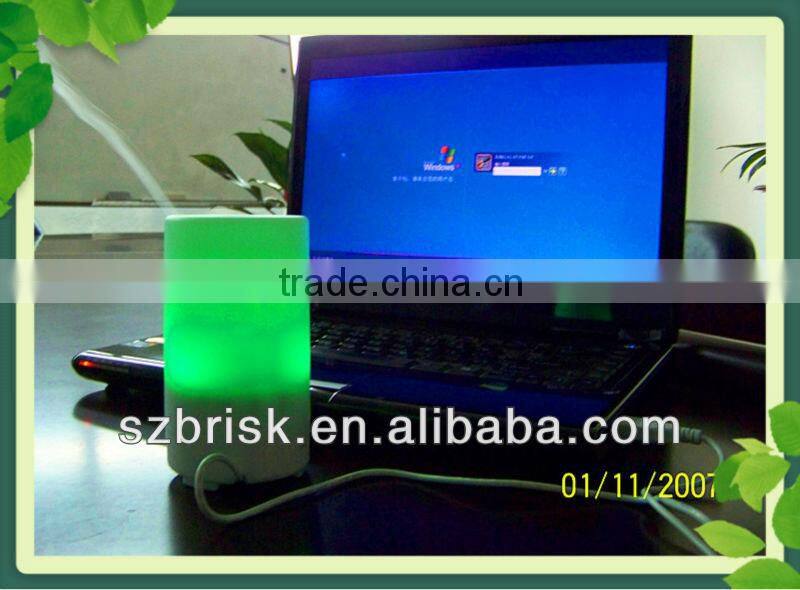 USB Air Humidifier Purifier Aroma Diffuser Vaporizer Freshener LED Light