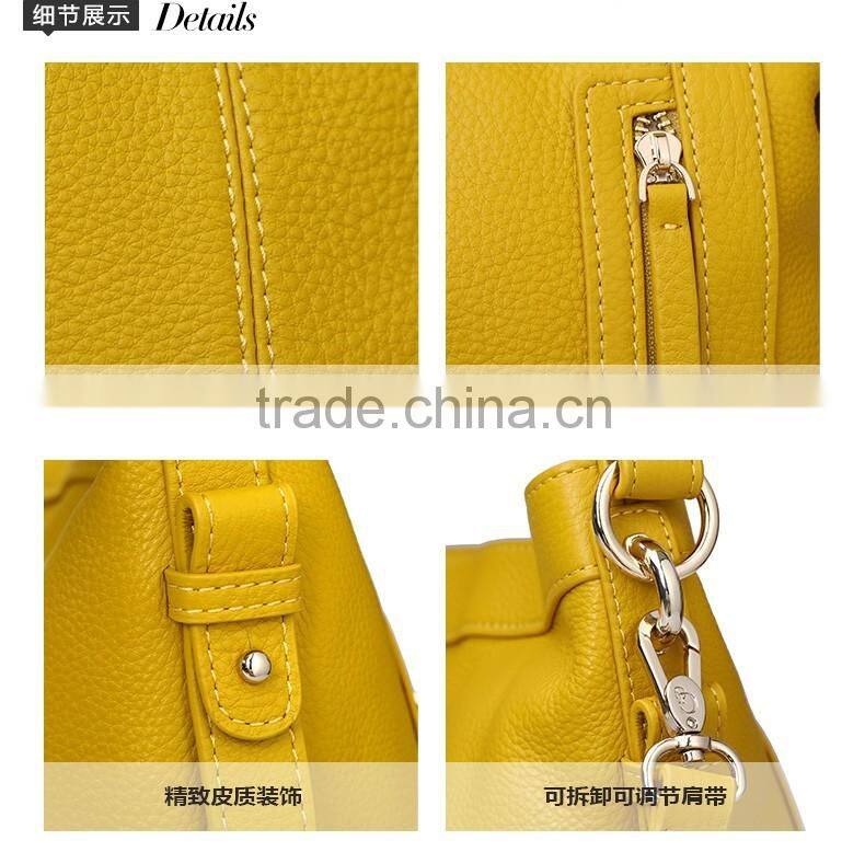 2016 newest trend zip closure women handbag durable lady tote bag