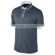 Newest fashionable high quality custom logo organic cotton pique polo golf shirt