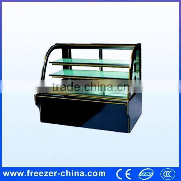 Commercial glass door cake display cabinet