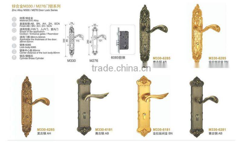 High quality TRI-CIRCLE European style door lock types,European door handle lock,door lock type