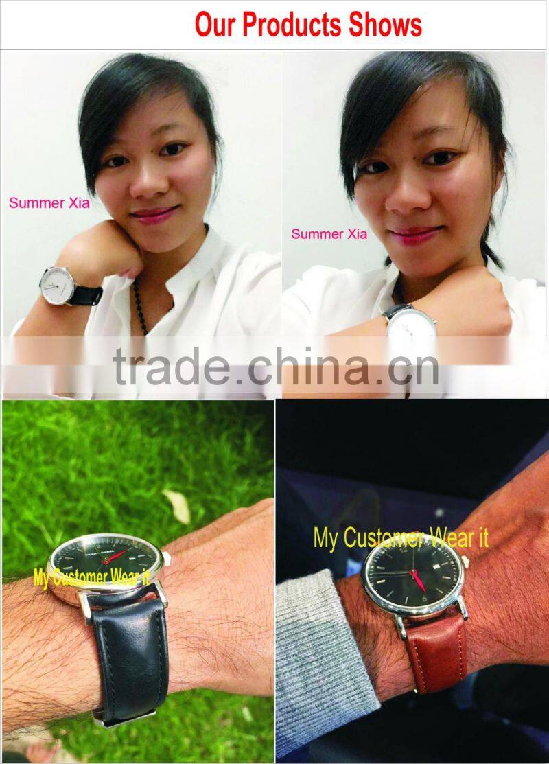 FS FLOWER - Cutting Glass Stylish Casual Watch Men Women Watch Shining Leather Band