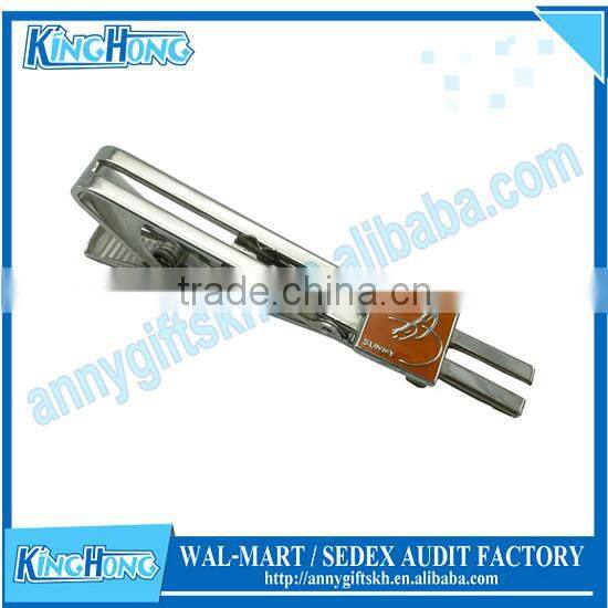 Shiny tie clip two sides color tie clip business occasion tie clip