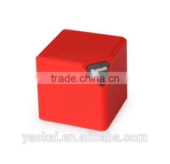 2016 New Mini Bluetooth Speaker Cube Led Speaker With Mic TF USB Wireless Portable Music Player Sound Box Loudspeakers